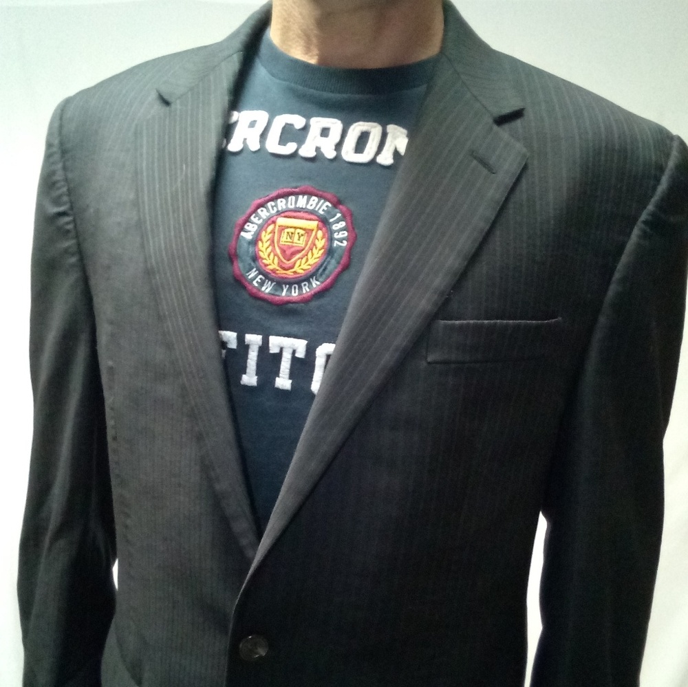 New extra large chaps Blazer muted pinstripe 44 L
